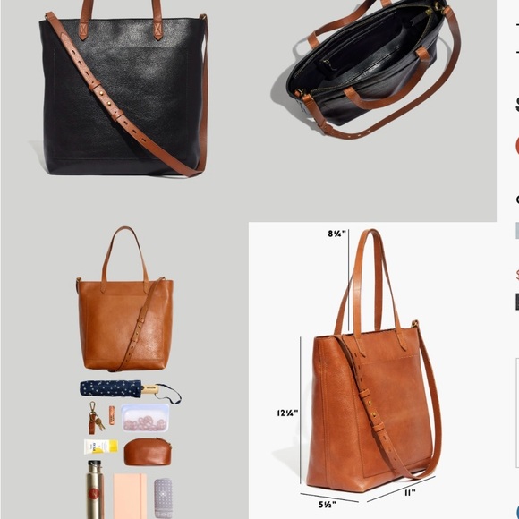 Madewell Medium Zip Top Transport Tote - Picture 3 of 5